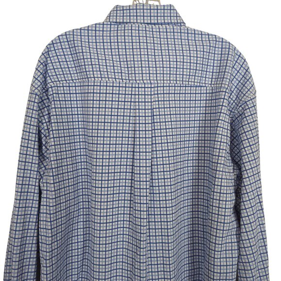 Cinch WRX Mens Blue White Work Size Large Shirt Plaid Button Down - Picture 4 of 16